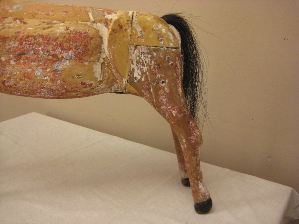 French Wooden and Cast Iron Horse 4
