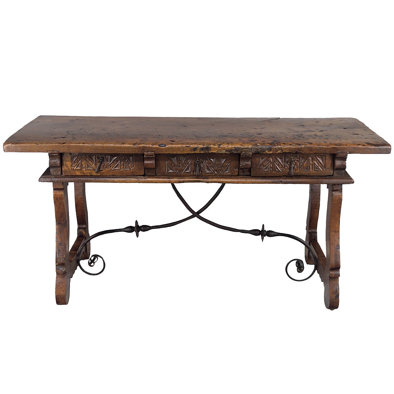 18th Century Spanish Baroque Table Desk