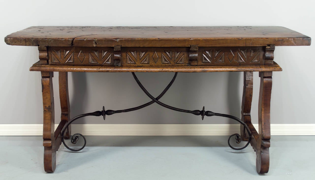 18th Century Spanish Baroque Table Desk 1