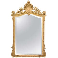 19th C. French  Louis XV Style Gilded MIrror