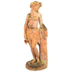 Antique Italian Terracotta Garden Statue