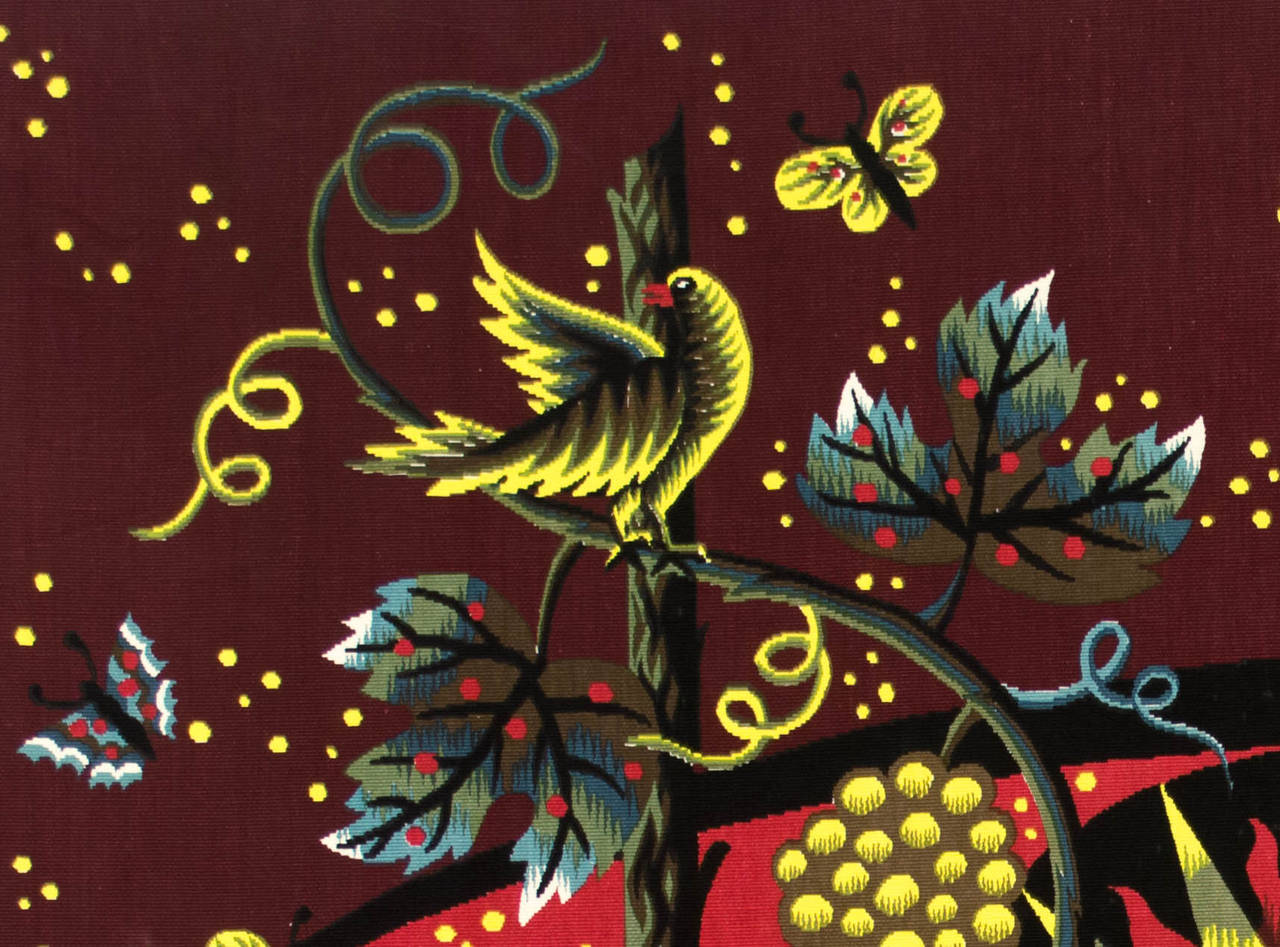 Large decorative textile panel by Jean Picart Le Doux (1902-1982) entitled 
