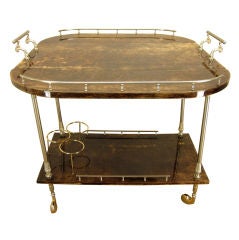 Italian Bar Cart by Aldo Tura Vintage Italian Bar Cart by Aldo Tura