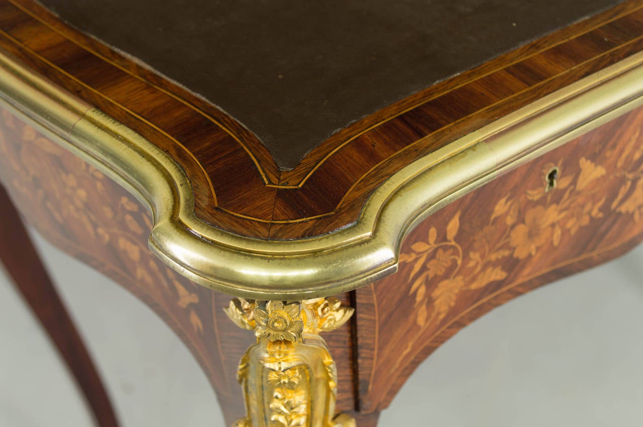 19th Century Louis XV Style Marquetry Ladies Desk 2