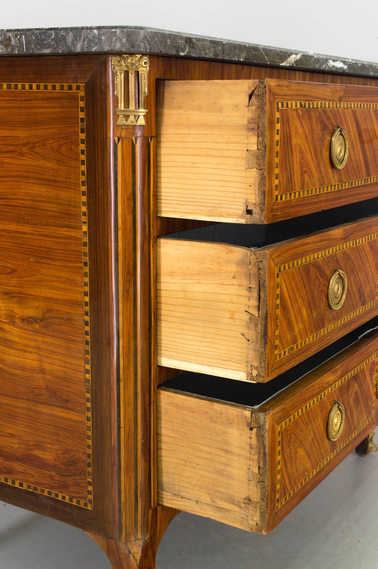 18th Century Louis XVI Marquetry Commode 2