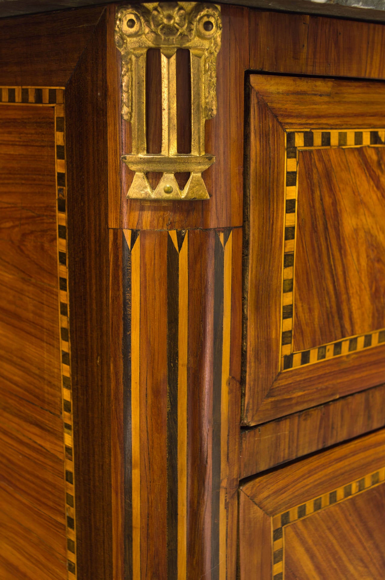 18th Century Louis XVI Marquetry Commode 3