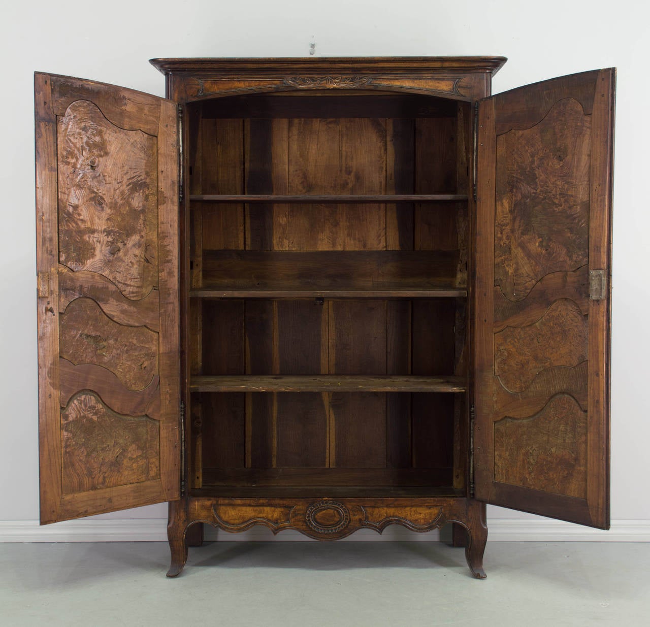 Walnut 18th Century French Louis XV Child Armoire