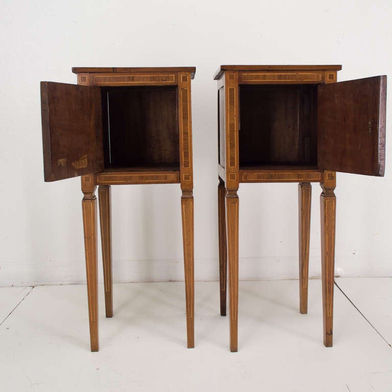 18th Century and Earlier Pair of 18th Century  Italian Side Tables