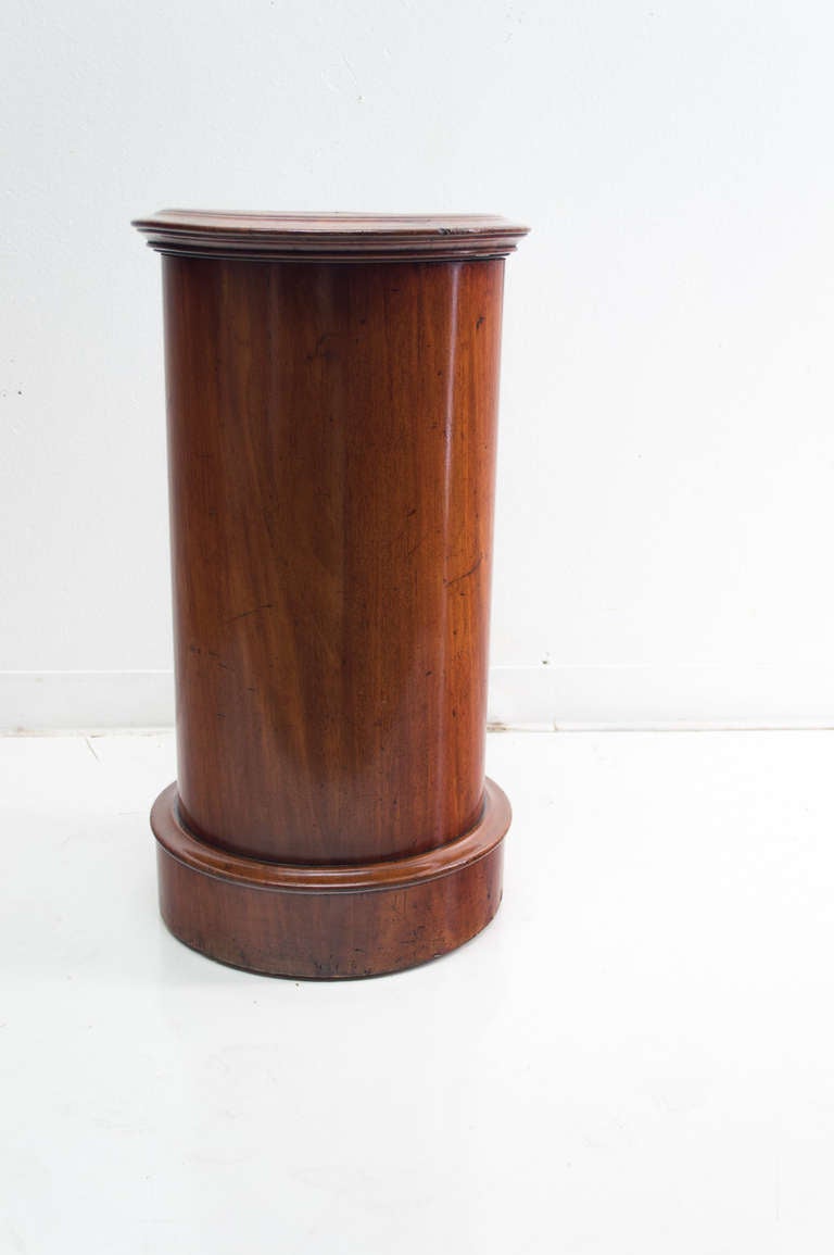 19th Century 19th c. French Empire Cylinder Side Table or Somno