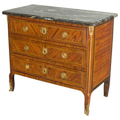 18th Century Louis XVI Marquetry Commode