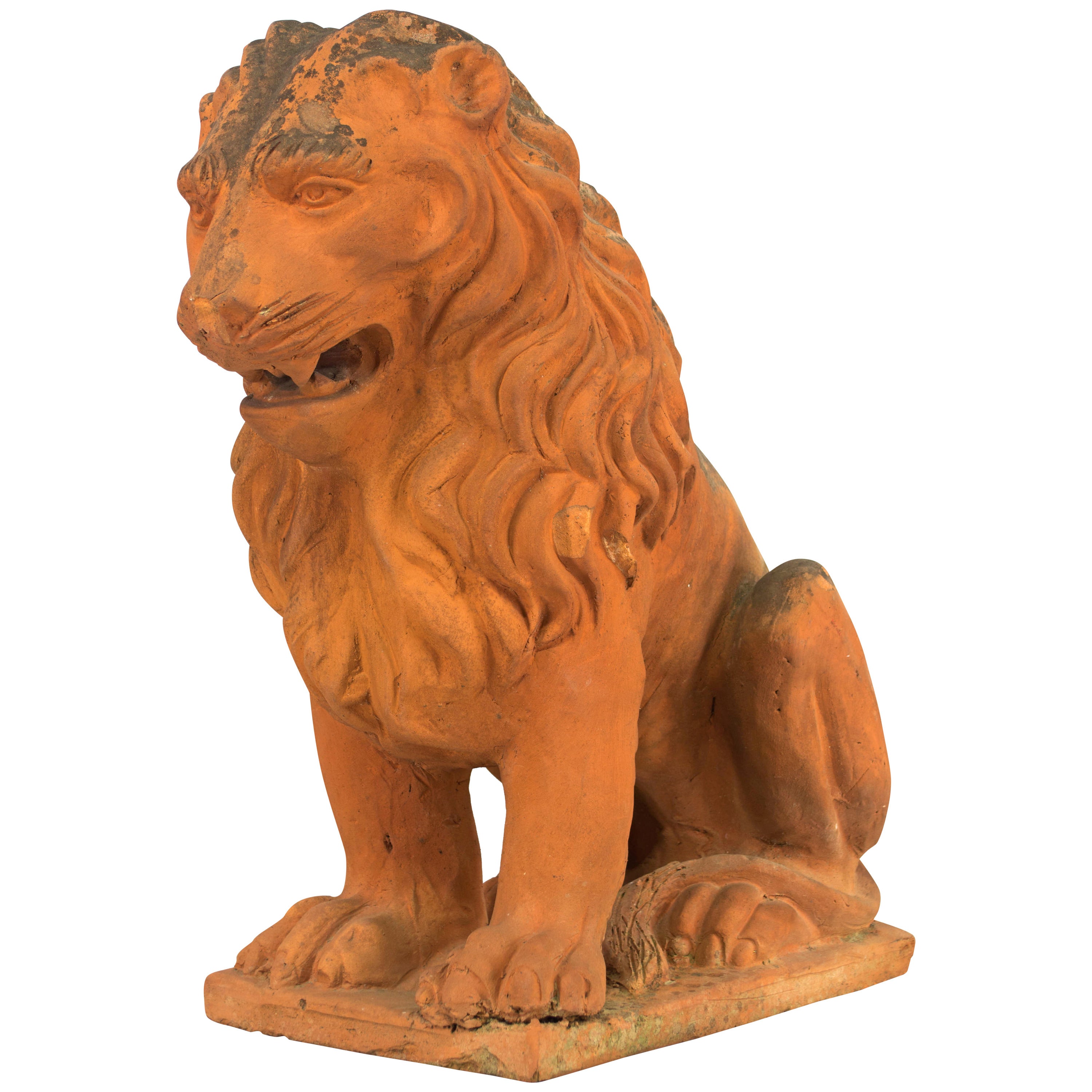 19th Century French Terracotta Lion