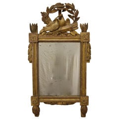 Period Louis XVI Gilded and Carved Mirror