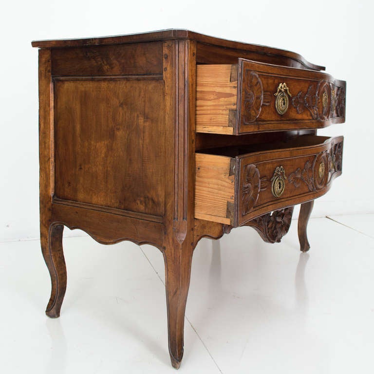 18th c. French Provincial Louis XV Commode or Chest of Drawers 5