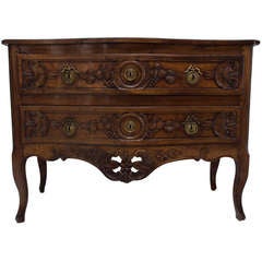 18th c. French Provincial Louis XV Commode or Chest of Drawers