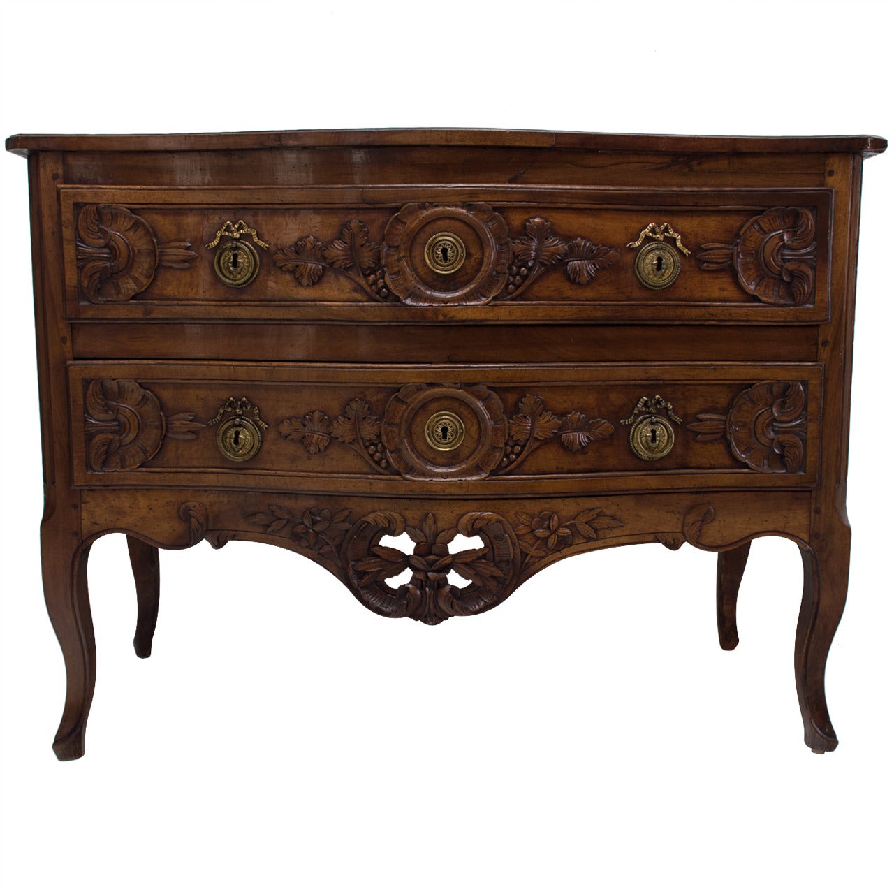 18th c. French Provincial Louis XV Commode or Chest of Drawers