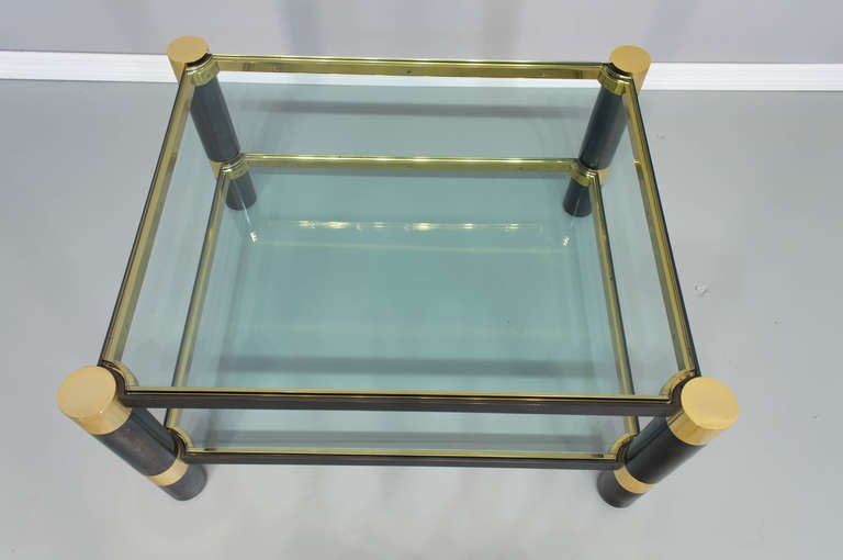 Karl Springer Steel and Brass Coffee Table 4