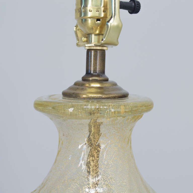 Pair of Barovier Murano Glass Lamps 3