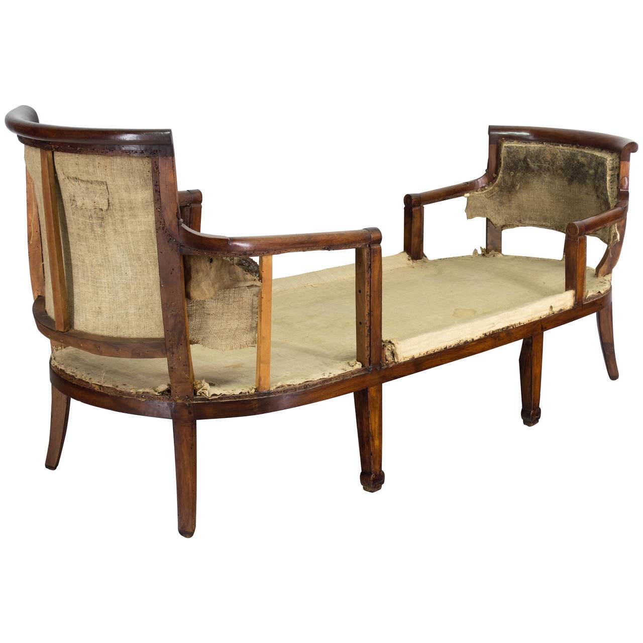 19th Century French Empire Chaise 6