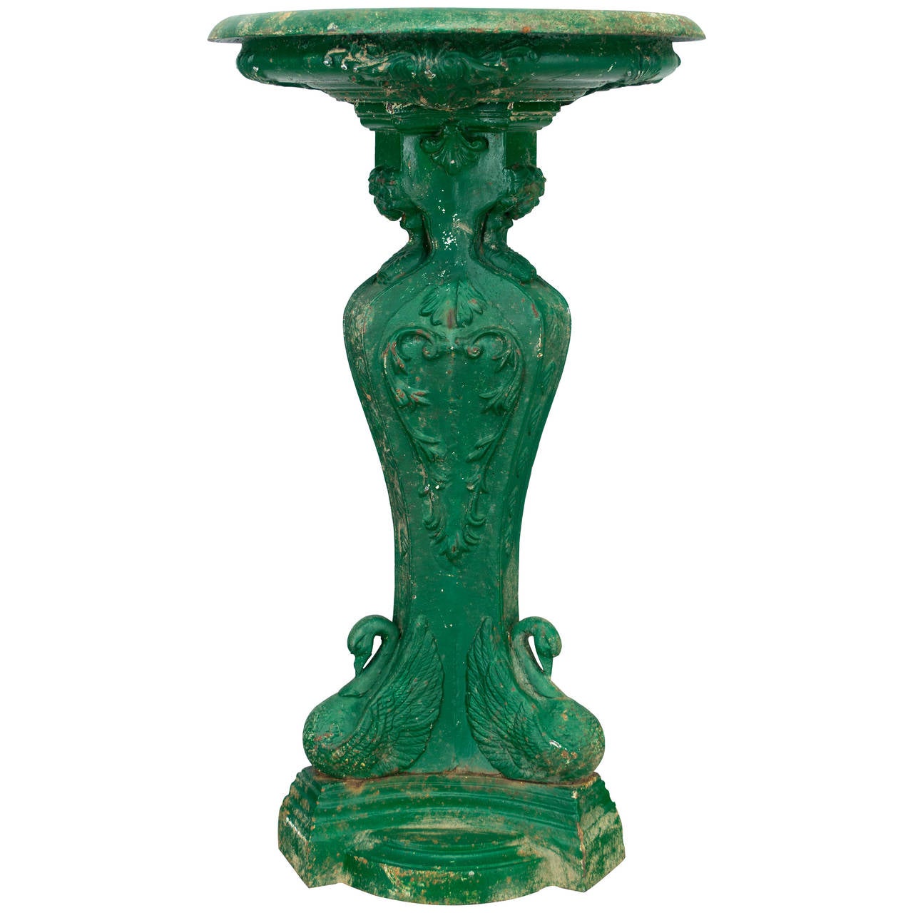 19th Century French Cast Iron Bird Bath For Sale at 1stdibs