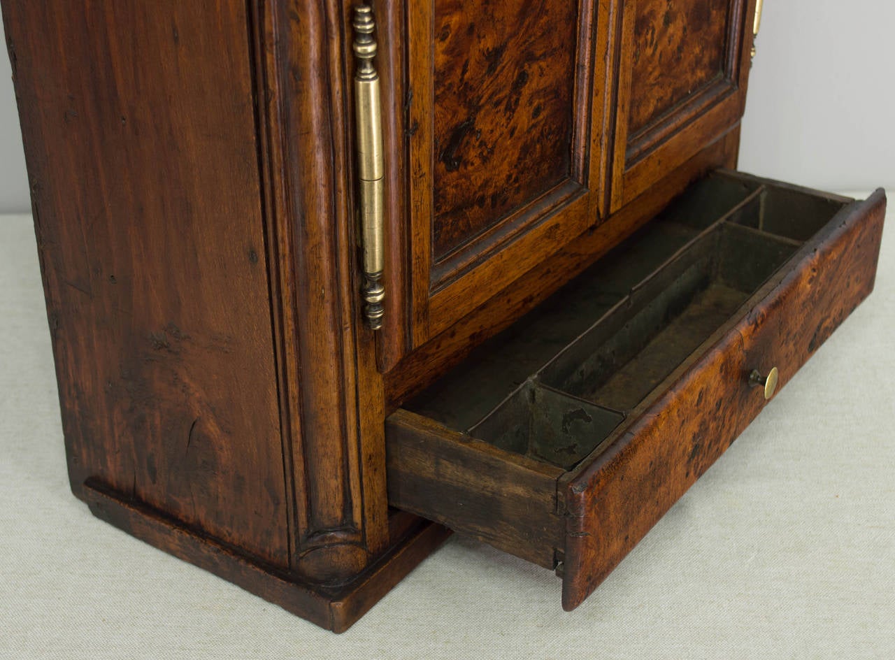 18th Century French Provincial Miniature Armoire For Sale 1