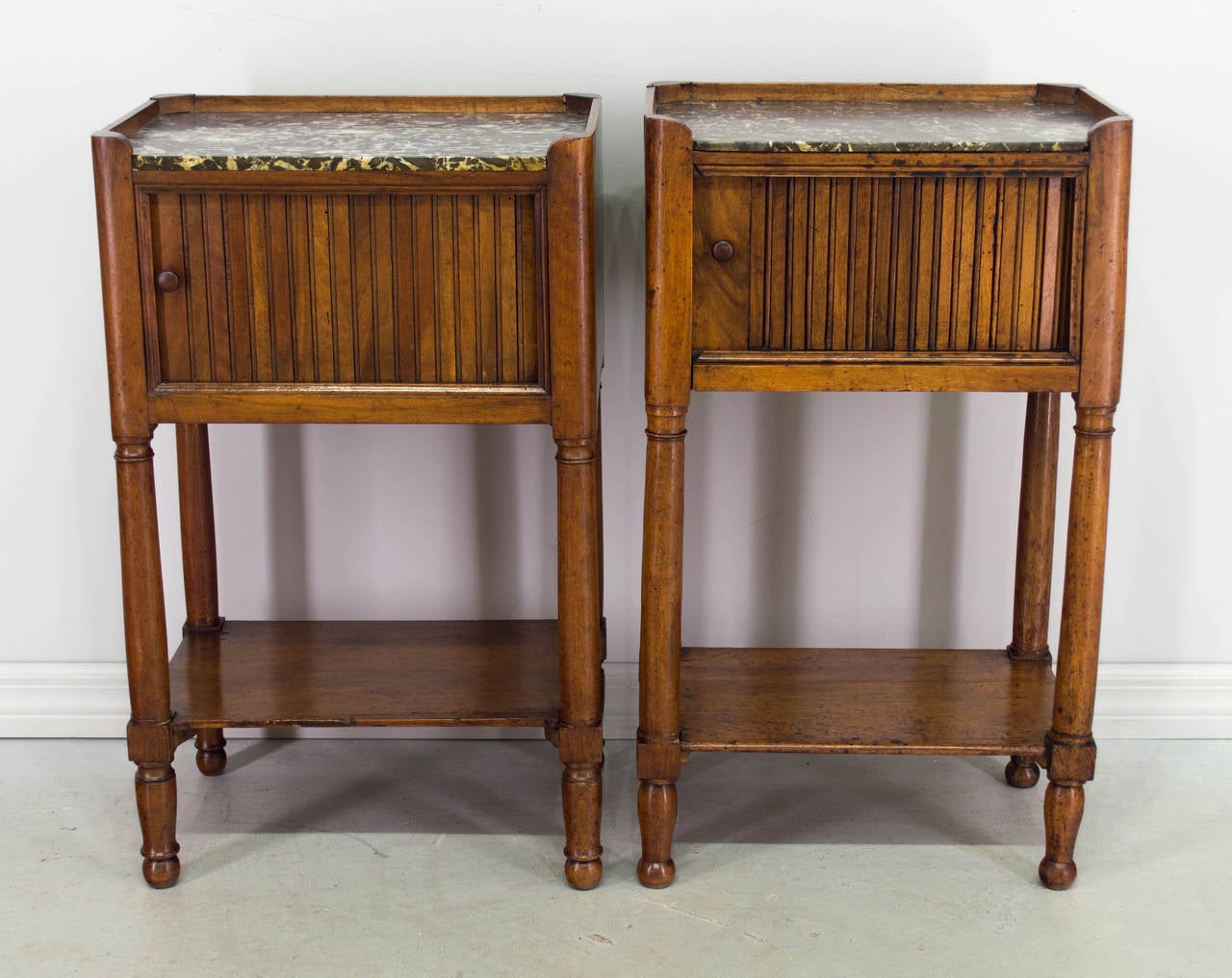French Pair of 19th Century Louis Philippe Night Stands