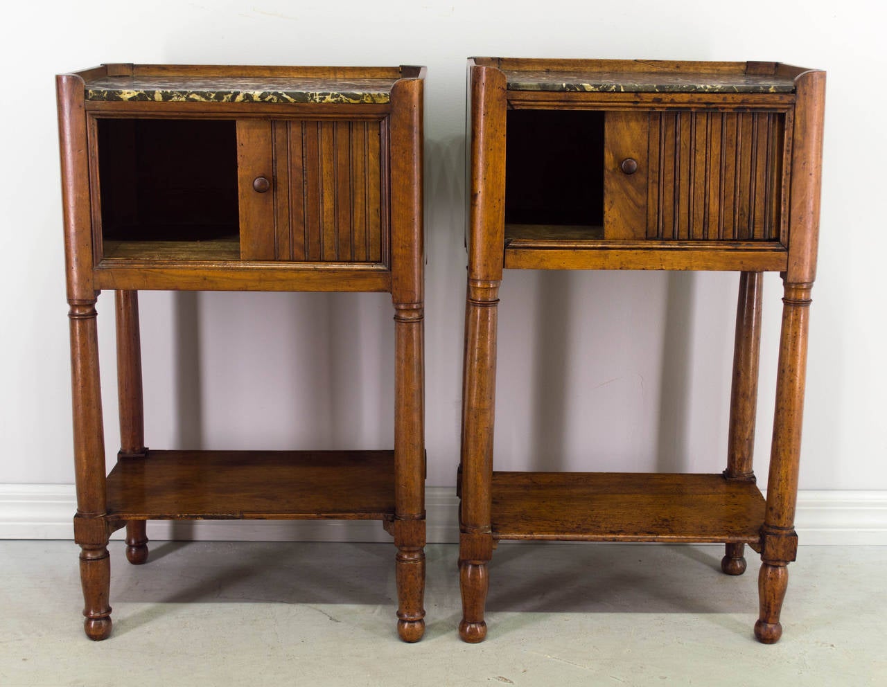 Pair of 19th Century Louis Philippe Night Stands 1
