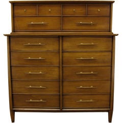 Vintage Mid Century Walnut Dresser