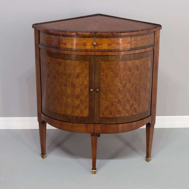 19th Century Louis XVI Style Corner Cabinet 3