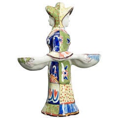 French Faience of St Clement, Double Sided, Salt & Pepper