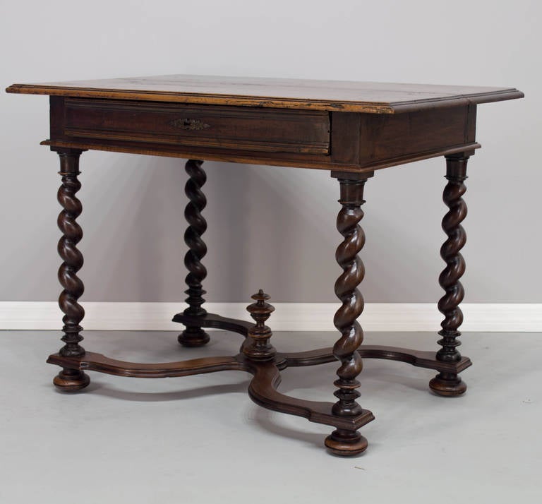 Hand-Carved 18th Century French Louis XIII Style Side Table