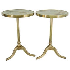 Vintage Pair of French Bistro Tables