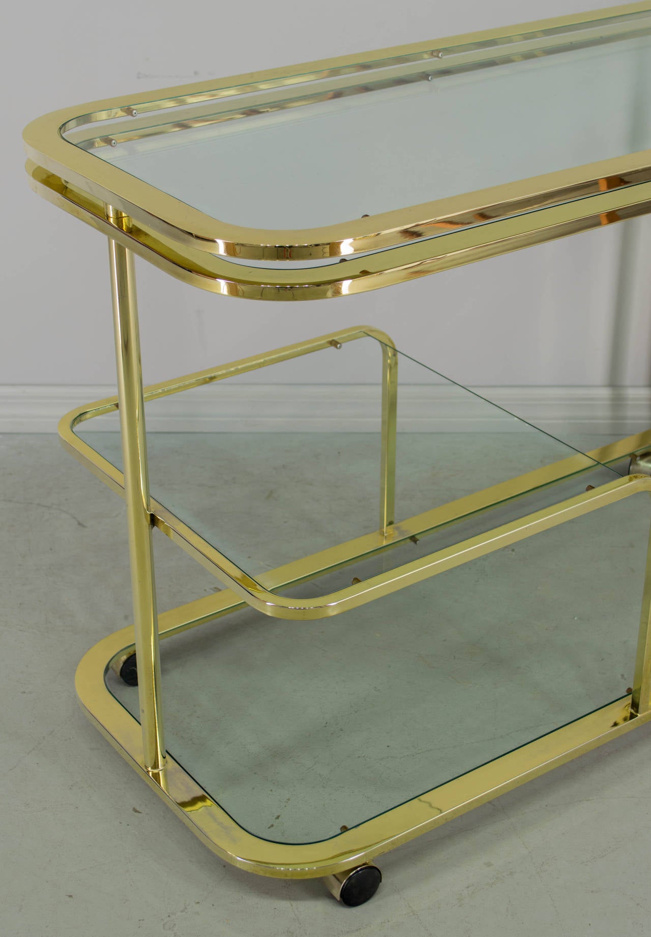 Brass Bar Cart or Desk 4