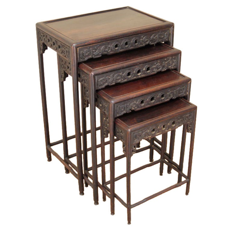 Set of four Chinese Nesting Table