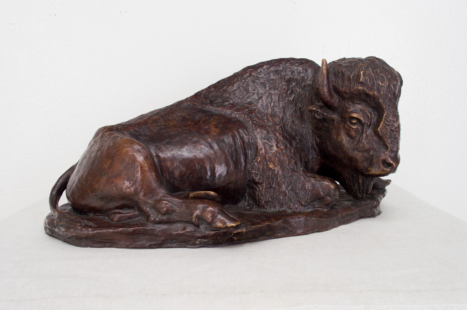 Large French 19th Century Bronze Bison