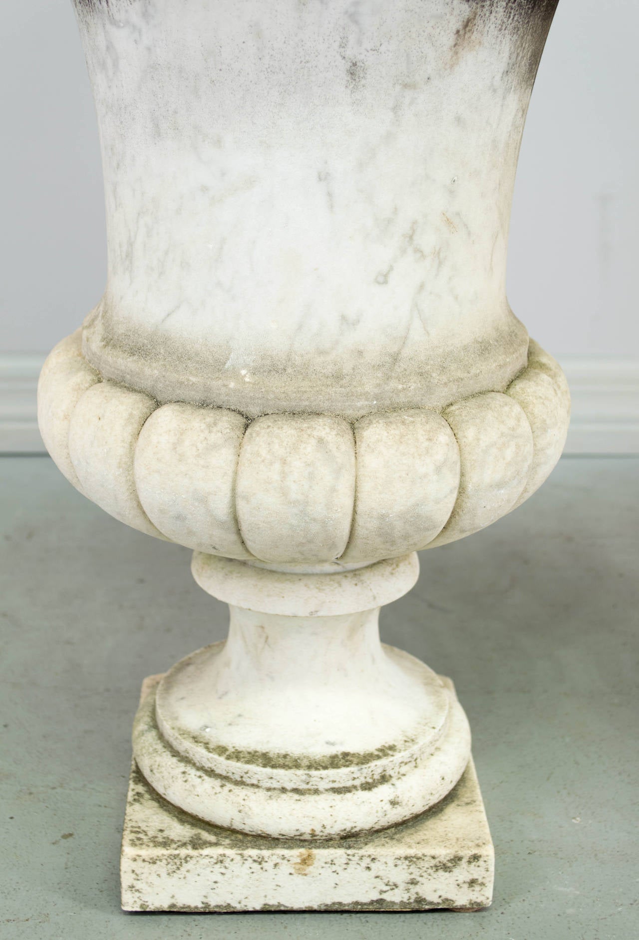 Pair of 19th Century French Marble Urns 7