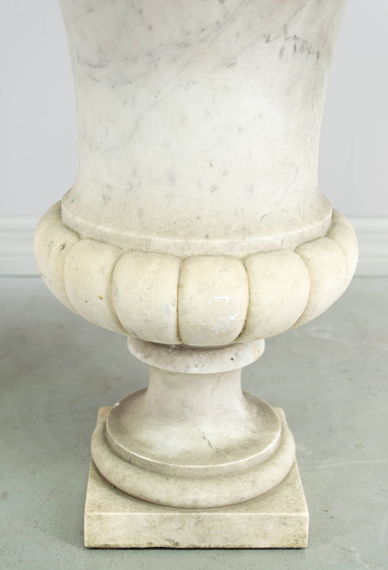 Pair of 19th Century French Marble Urns 6