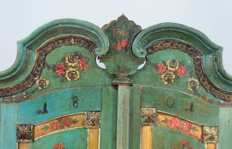 armoire alsacienne peinte