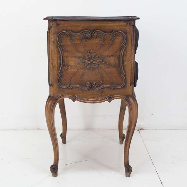 19th c.French Louis XV Style Walnut Side Table 1