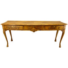 English Style Walnut Sofa Table