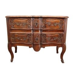 Period 18th c. Louis XV Walnut Commode or Chest of Drawers