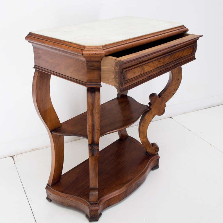 French 19th c. Louis Philippe Walnut Console