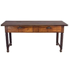 Antique 19th Century Spanish Serving Table