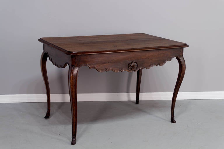 19th Century Louis XV Style Walnut Side Table