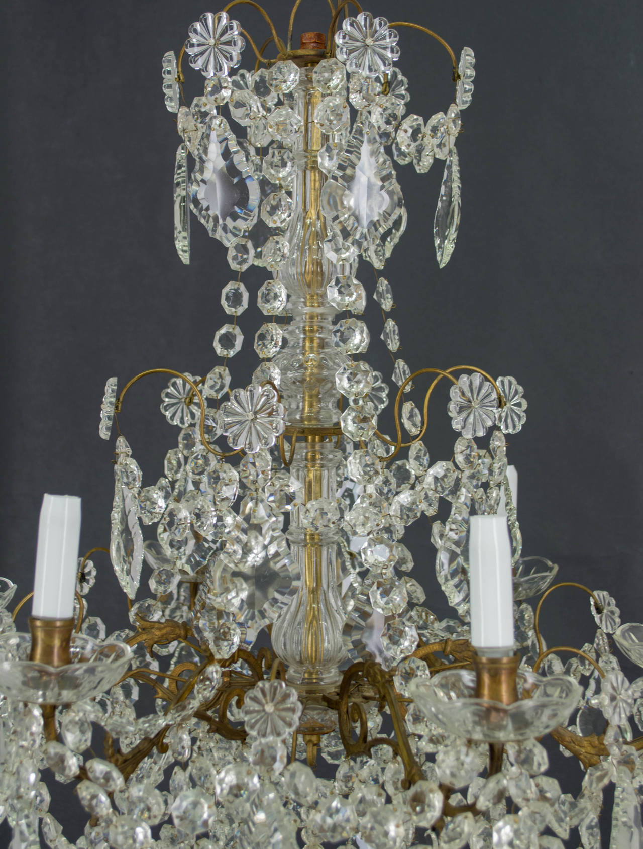 French Crystal Chandelier In Excellent Condition In Winter Park, FL