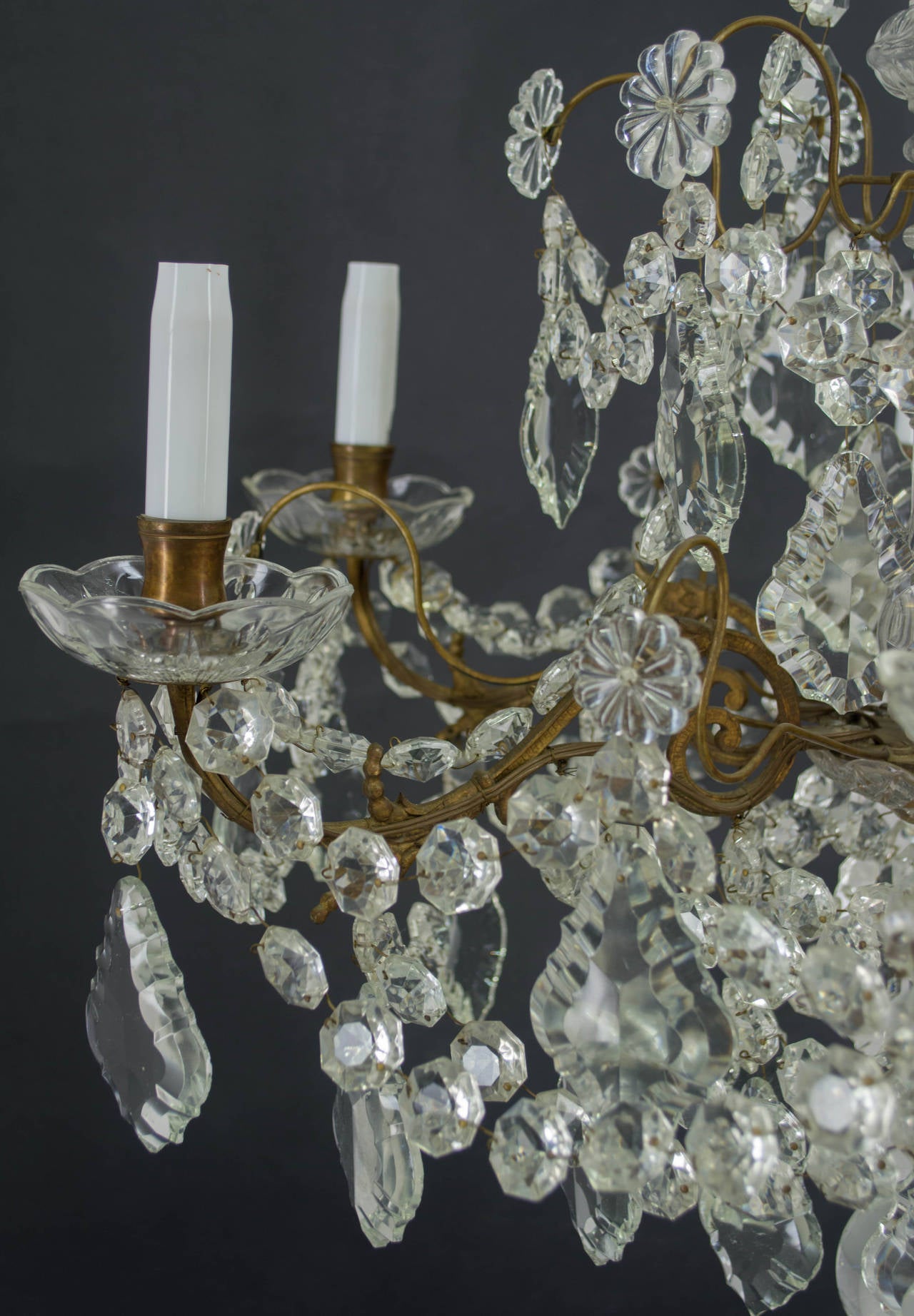20th Century French Crystal Chandelier