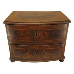 English Bow Front Miniature Chest of Drawers
