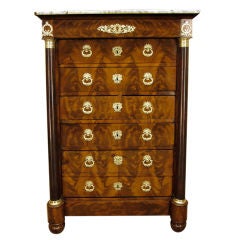 Early 19th c. French Empire Semainier or Chest