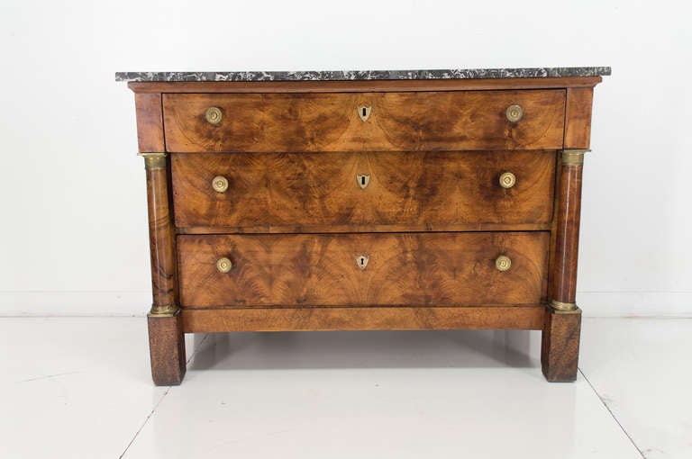 19th c. French Empire Commode or Chest of Drawers In Excellent Condition In Winter Park, FL