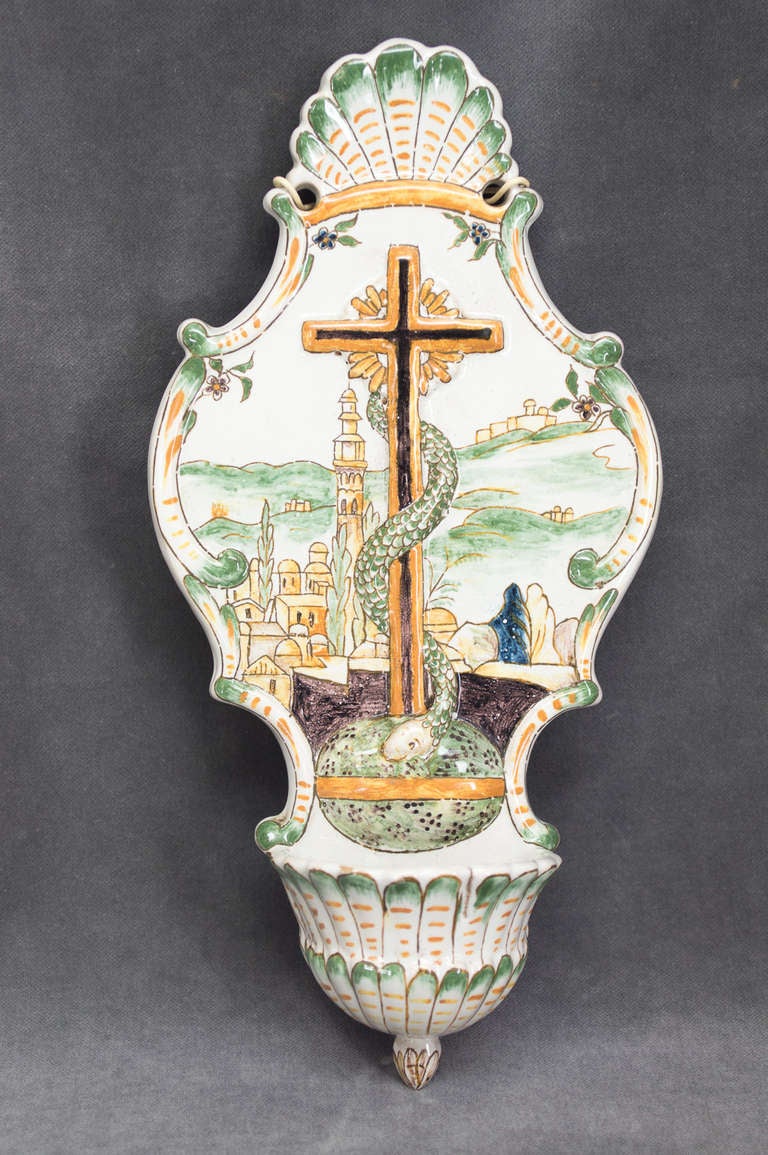 French Faience of Desvres, Signed Fourmaintraux Courquin In Excellent Condition In Winter Park, FL