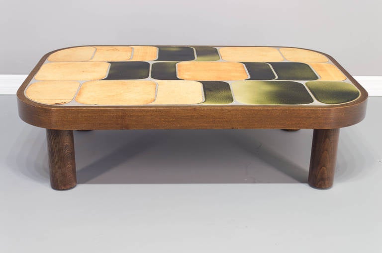 Roger Capron Ceramic Tile Table